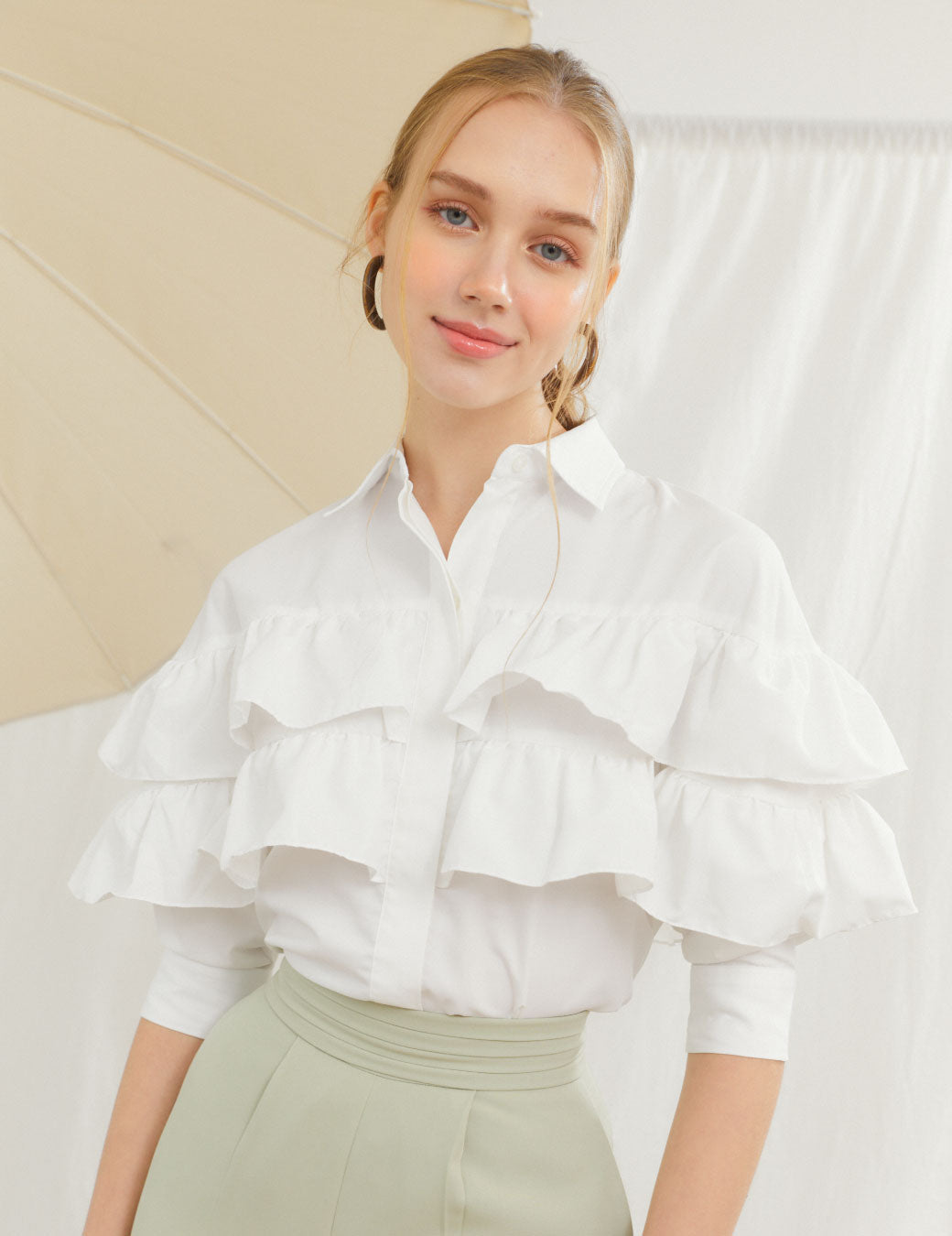 Zinnia Shirt - White