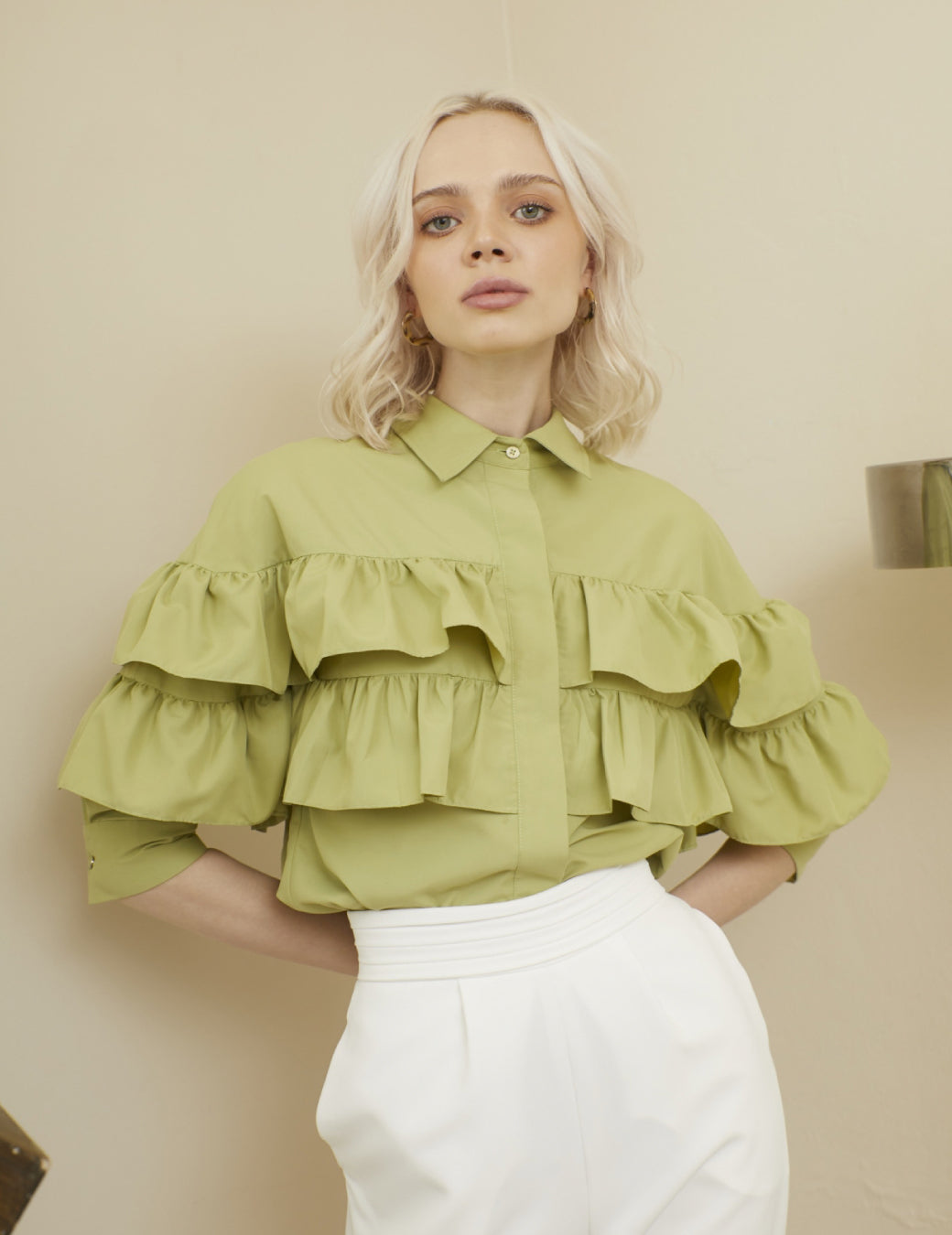 Zinnia Shirt - Avocado