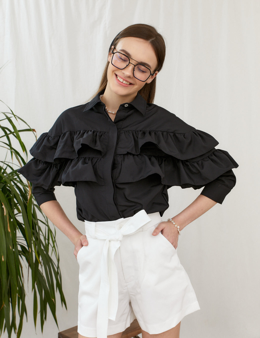 Zinnia Shirt - Black