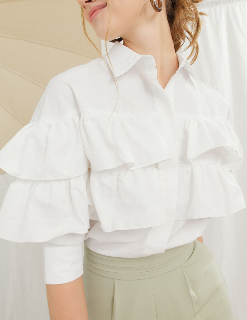 Zinnia Shirt - White